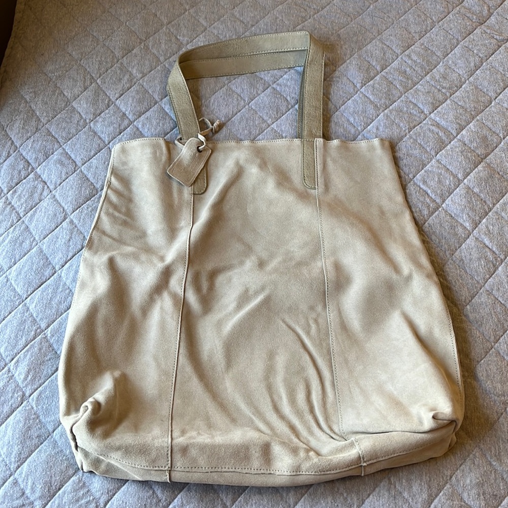 NWOT Genuine suede tote